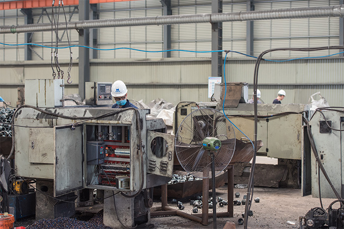 丽江网架配件-锥头加工车间